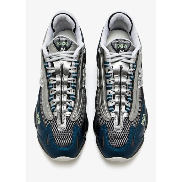 NEW BALANCE MEN\'S 8 BLUE GREY M1000S ABZORB  STREET LIFESTYLE MESH RUNNER NIB